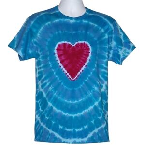 New Tie-Dye T-Shirt With Heart